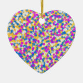 farbige Sterne Keramikornament (Vorne)