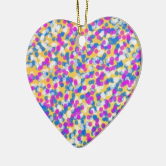 farbige Sterne Keramikornament (Links)