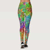 Farbige Sterne Leggings (Rückseite)