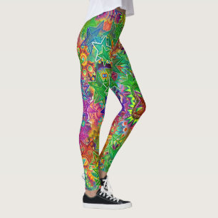 Farbige Sterne Leggings