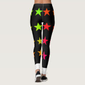 Farbige Sterne Leggings (Rückseite)
