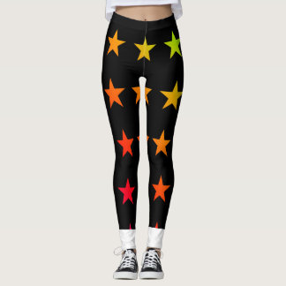 Farbige Sterne Leggings