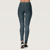 Farbige Sterne Leggings (Rückseite)