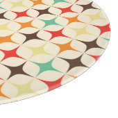 Farbige Sterne Retro Geometrisches Muster Schneidebrett (Ecke)