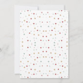 Farbige Sterne Rot und Weiß Einfache Weihnachten (Rückseite)