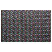 Farbige Sterne Schwarz Stoff (Yard (91,4 cm))