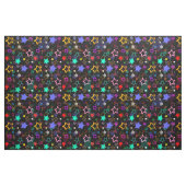 Farbige Sterne Schwarz Stoff (Fat Quarter (45,7 x 55,9 cm))