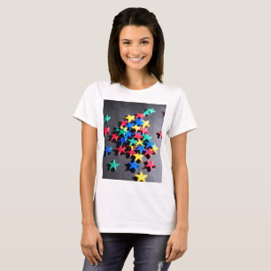 Farbige Sterne T-Shirt