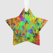 Farbige Sterne und Textur Ornament (Vorderseite)