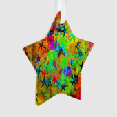 Farbige Sterne und Textur Ornament (Vorderseite)