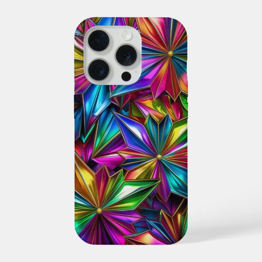 Farbige Sternenexplosionen Handyhülle iPhone Hülle (Rückseite)