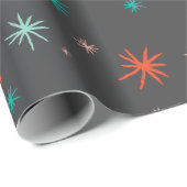 Farbige Sternexplosionen Fireworks Mod Neujahr Url Geschenkpapier (Rolleneckpunkt)