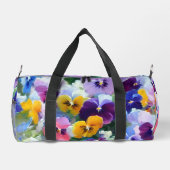 Farbige Stiefmütterchen Duffle Bag (Rückseite)