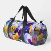 Farbige Stiefmütterchen Duffle Bag (Rechte Ecke)