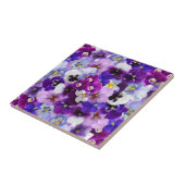 Farbige Stiefmütterchen, Hübsche Blume, Fliese (Seite)