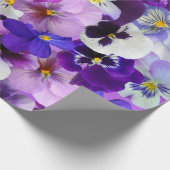 Farbige Stiefmütterchen, Hübsche Blume, Geschenkpapier (Ecke)