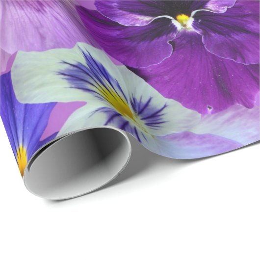 Farbige Stiefmütterchen, Hübsche Blume, Geschenkpapier (Rolleneckpunkt)