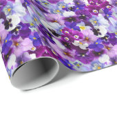 Farbige Stiefmütterchen, Hübsche Blume, Geschenkpapier (Rolleneckpunkt)