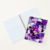 Farbige Stiefmütterchen, Hübsche Blume, Notizblock (Innenseite)