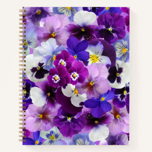 Farbige Stiefmütterchen, Hübsche Blume, Notizblock