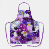 Farbige Stiefmütterchen, Hübsche Blume, Schürze (Vorderseite)