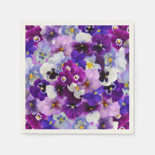 Farbige Stiefmütterchen, Hübsche Blume, Serviette