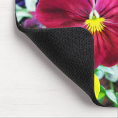 Farbige Stiefmütterchen Mousepad (Ecke)