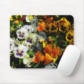 farbige Stiefmütterchen Mousepad (Mit Mouse)