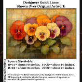 Farbige Stiefmütterchen über das Alter EF9L Dekoup Seidenpapier