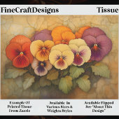 Farbige Stiefmütterchen über das Alter EF9L Dekoup Seidenpapier