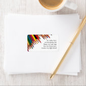 Farbige Stift Ecke Kunstlehrer Info Labels Adressaufkleber (Insitu)