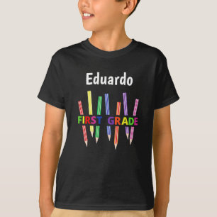 Farbige Stifte 1. Grade Boy's T - Shirt 2