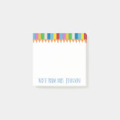 Farbige Stifte 2 Anmerkungen Post-it Klebezettel (Vorderseite)