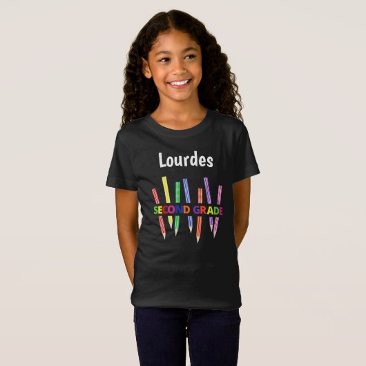 Farbige Stifte 2. Girl-T - Shirt 2 (Vorne ganz)