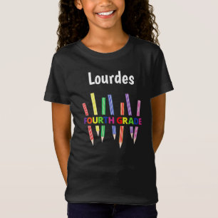 Farbige Stifte 4. Grade Girl's T - Shirt 2