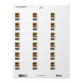 Farbige Stifte Adresslisten Adressaufkleber (Vorne)