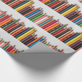 Farbige Stifte, Farben, mehrfarbige Künstlerwerkze Geschenkpapier (Ecke)