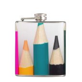 Farbige Stifte Flachmann (Vorderseite)