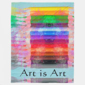 Farbige Stifte Fleecedecke (Vorderseite)