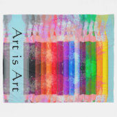 Farbige Stifte Fleecedecke (Vorderseite (Horizontal))