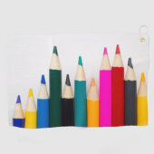 Farbige Stifte Golfhandtuch (Horizontal)
