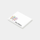 Farbige Stifte - Hinweise zum zweiten Schulabschlu Post-it Klebezettel (angewinkelt)