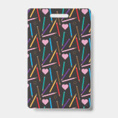 Farbige Stifte Junge Bäder Pass Abzeichen Ausweis (Rückseite)