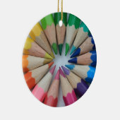 Farbige Stifte Keramikornament (Rechts)