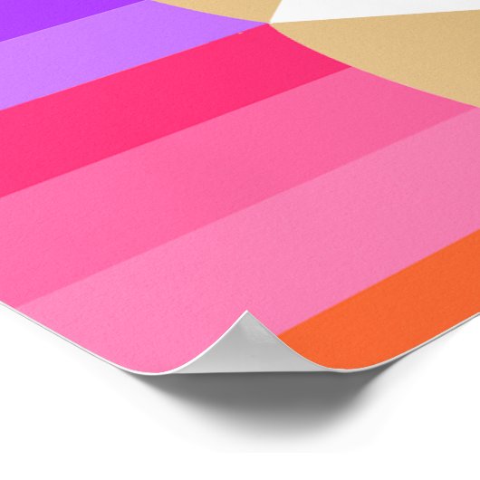 Farbige Stifte Kids Growth Chart Poster (Ecke)