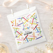 Farbige Stifte Kinder Kunst Geburtstagsparty Geschenktütchen (Ausgeschnitten)