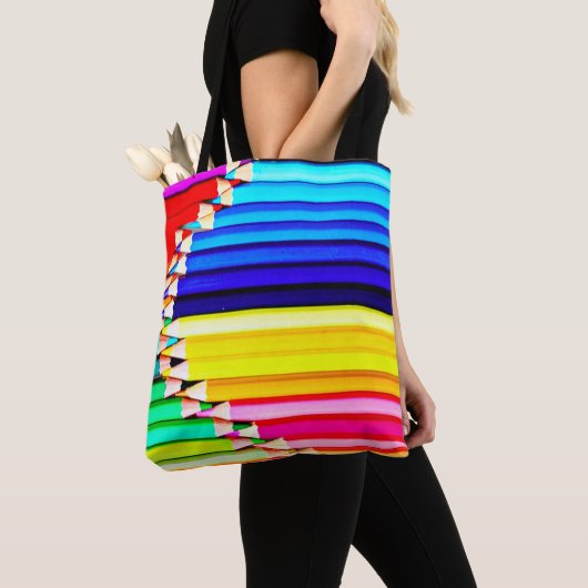 Farbige Stifte, Kunstlehrer  Tasche (Von Nahem)