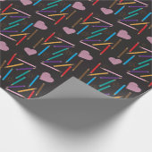 Farbige Stifte, Künstlerumschlagpapier Geschenkpapier (Ecke)