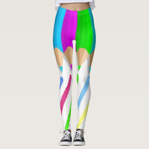 Farbige Stifte Leggings