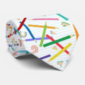 Farbige Stifte Muster Krawatte (Gerollt)